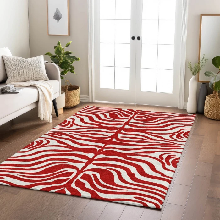 Addison Rugs Chantille Red ACN1042 5ft. x 7ft.6in. Rect. Rug