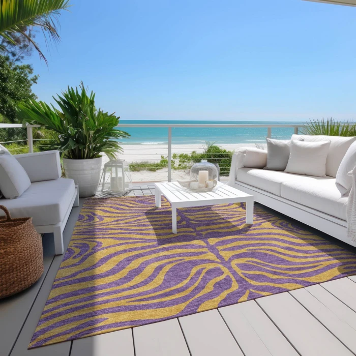 Addison Rugs Chantille Purple ACN1043 9ft. x 12ft. Rect. Rug