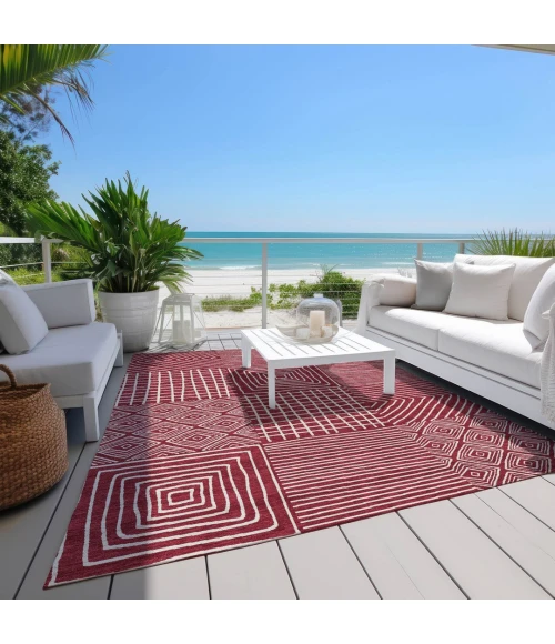 Addison Rugs Chantille Red ACN1044 9ft. x 12ft. Rect. Rug