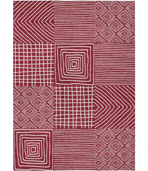 Addison Rugs Chantille Red ACN1044 9ft. x 12ft. Rect. Rug