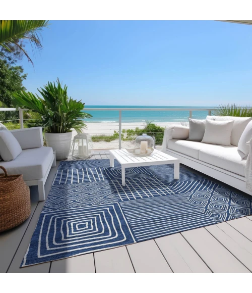 Addison Rugs Chantille Blue ACN1044 8ft. x 10ft. Rect. Rug