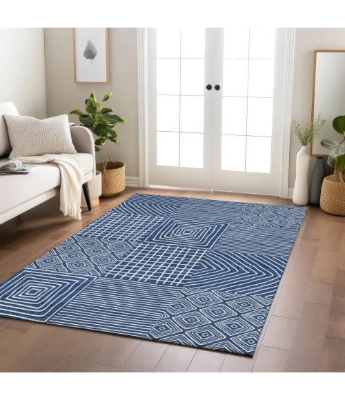 Addison Rugs Chantille Blue ACN1044 8ft. x 10ft. Rect. Rug