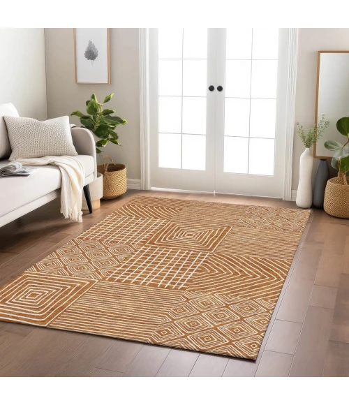 Addison Rugs Chantille Orange ACN1044 9ft. x 12ft. Rect. Rug