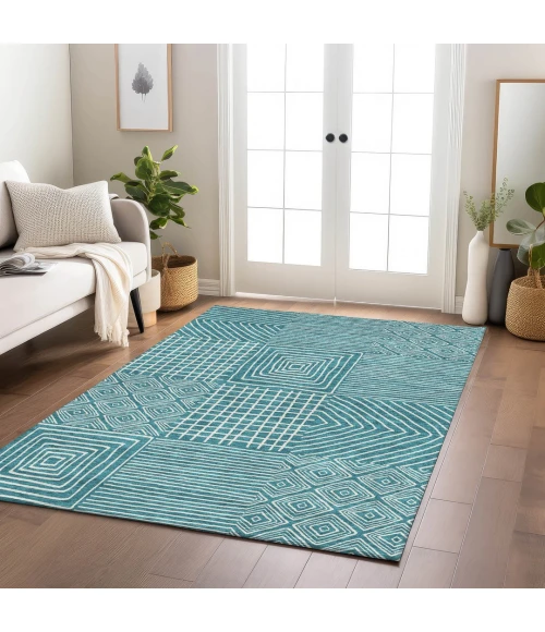 Addison Rugs Chantille Teal ACN1044 5ft. x 7ft.6in. Rect. Rug