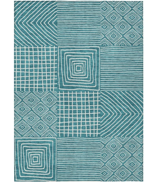 Addison Rugs Chantille Teal ACN1044 5ft. x 7ft.6in. Rect. Rug