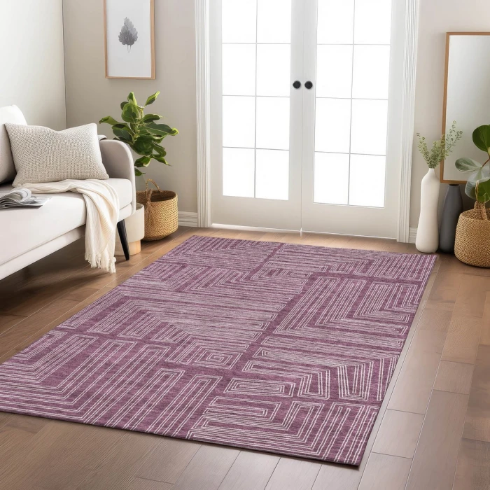Addison Rugs Chantille Purple ACN1045 8ft. x 10ft. Rect. Rug