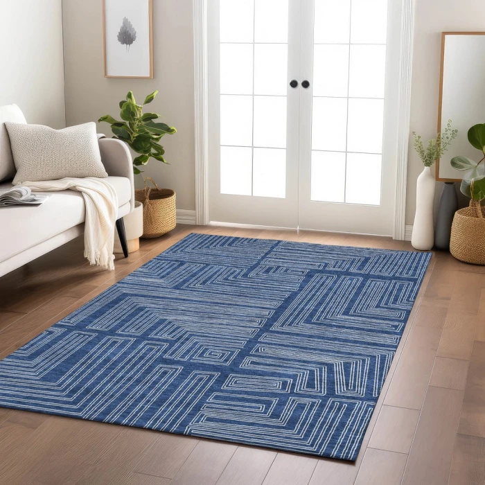 Addison Rugs Chantille Blue ACN1045 8ft. x 10ft. Rect. Rug