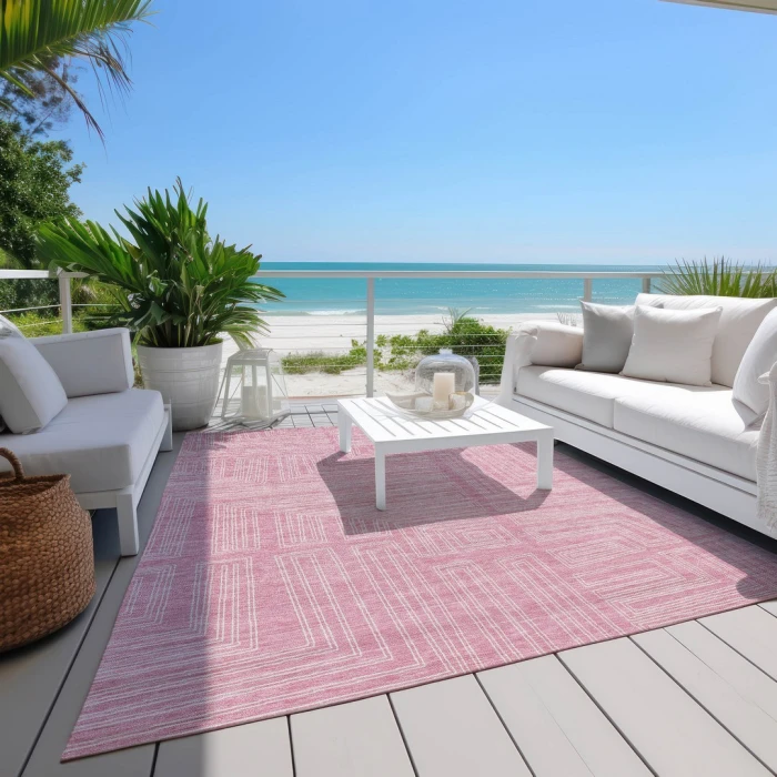 Addison Rugs Chantille Pink ACN1045 8ft. x 10ft. Rect. Rug
