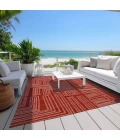 Addison Rugs Chantille Red ACN1045 9ft. x 12ft. Rect. Rug