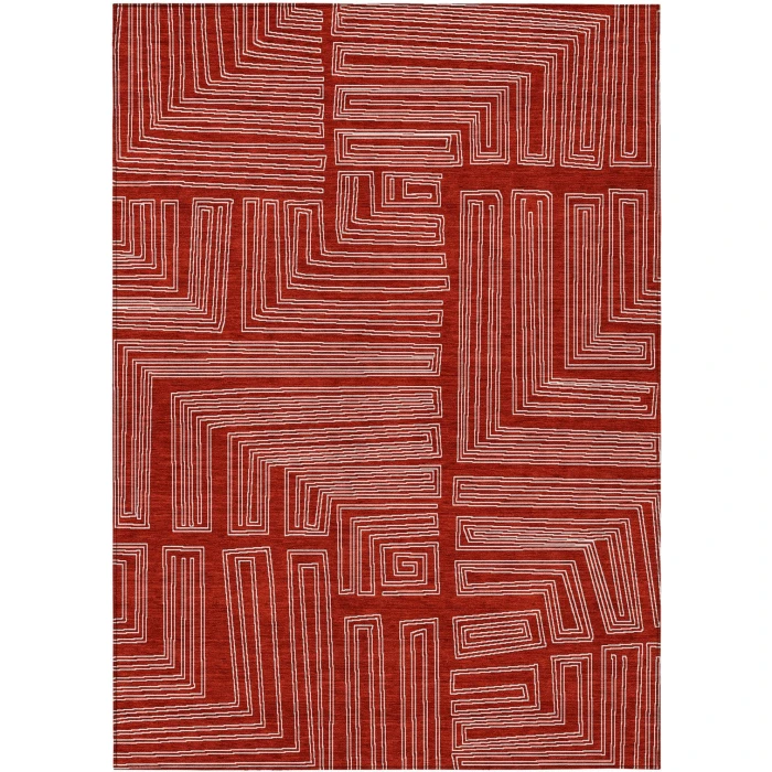 Addison Rugs Chantille Red ACN1045 9ft. x 12ft. Rect. Rug