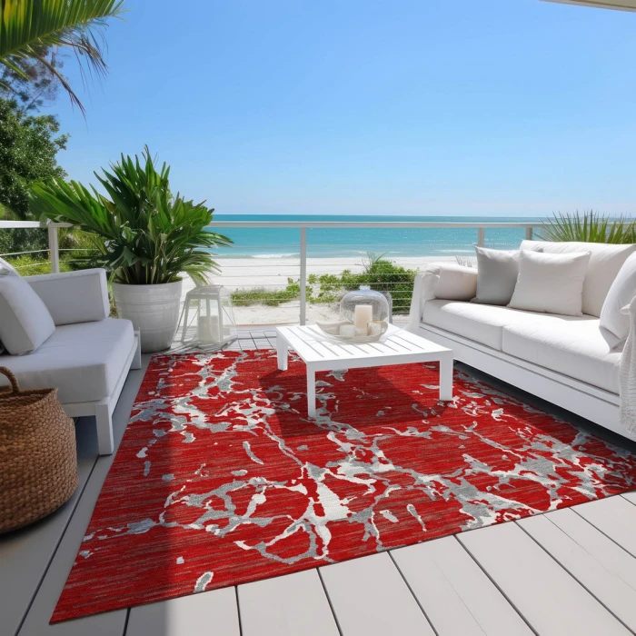 Addison Rugs Chantille Red ACN1046 9ft. x 12ft. Rect. Rug