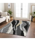 Addison Rugs Chantille Black ACN1047 5ft. x 7ft.6in. Rect. Rug