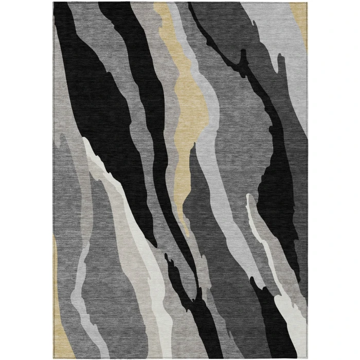 Addison Rugs Chantille Black ACN1047 5ft. x 7ft.6in. Rect. Rug