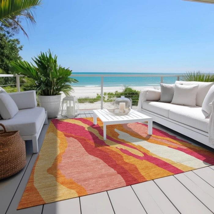 Addison Rugs Chantille Pink ACN1047 5ft. x 7ft.6in. Rect. Rug