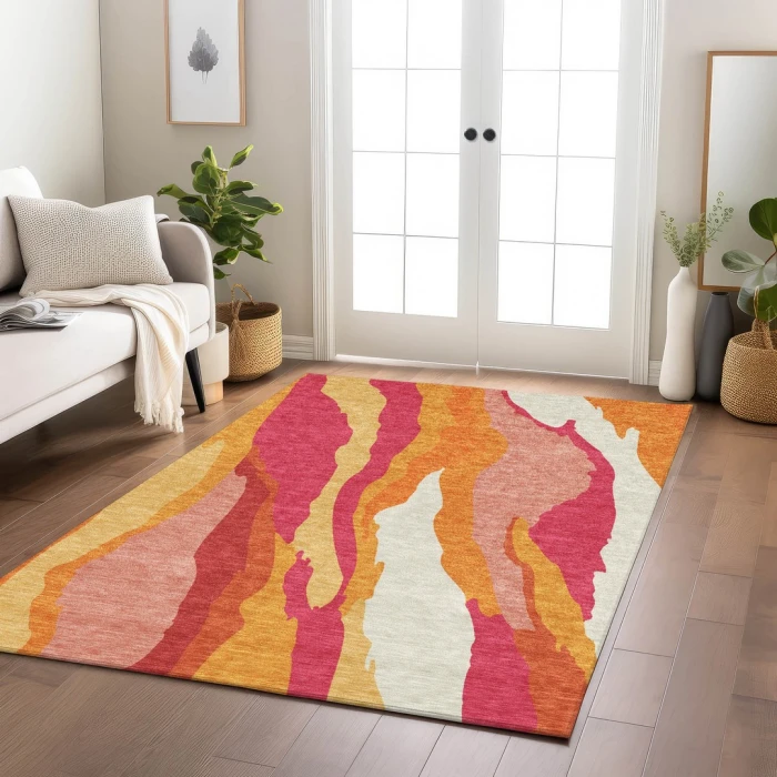 Addison Rugs Chantille Pink ACN1047 5ft. x 7ft.6in. Rect. Rug