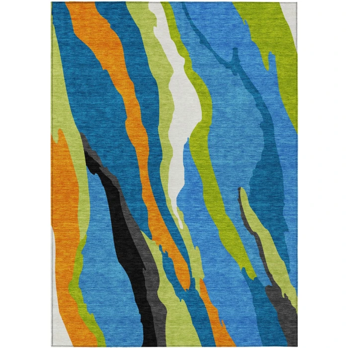 Addison Rugs Chantille Blue ACN1047 8ft. x 10ft. Rect. Rug