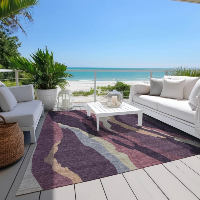 Addison Rugs Chantille Purple ACN1047 8ft. x 10ft. Rect. Rug