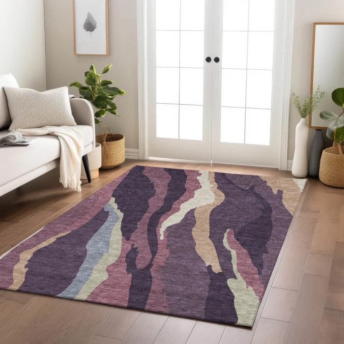 Addison Rugs Chantille Purple ACN1047 8ft. x 10ft. Rect. Rug