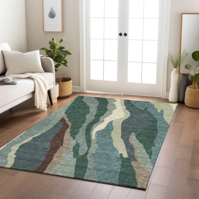 Addison Rugs Chantille Green ACN1047 5ft. x 7ft.6in. Rect. Rug