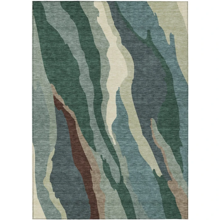 Addison Rugs Chantille Green ACN1047 5ft. x 7ft.6in. Rect. Rug