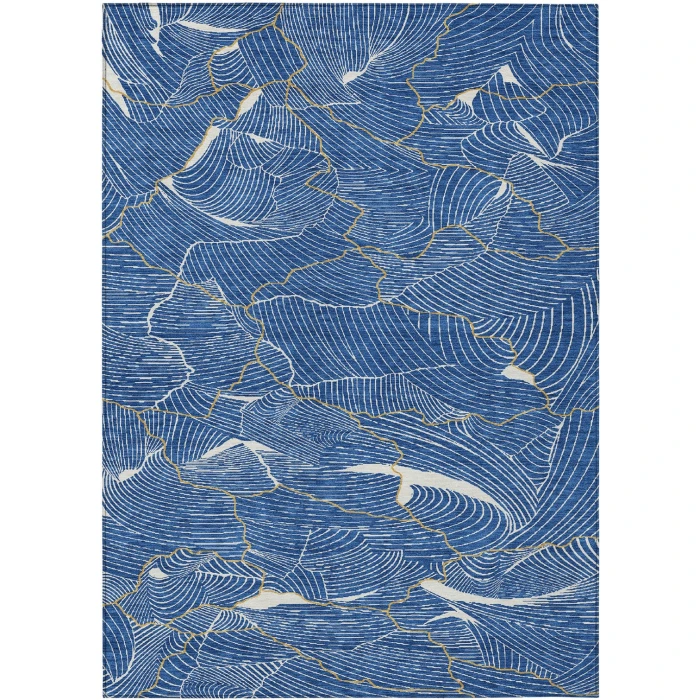 Addison Rugs Chantille Blue ACN1048 9ft. x 12ft. Rect. Rug