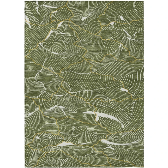Addison Rugs Chantille Green ACN1048 5ft. x 7ft.6in. Rect. Rug