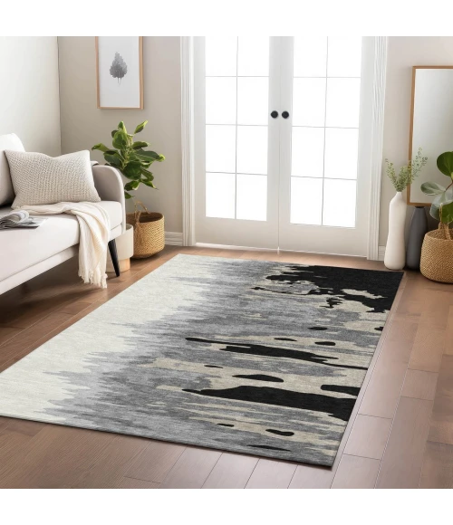 Addison Rugs Chantille Black ACN1050 8ft. x 10ft. Rect. Rug