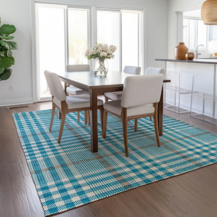Addison Rugs Chantille Teal ACN1054 9ft. x 12ft. Rect. Rug