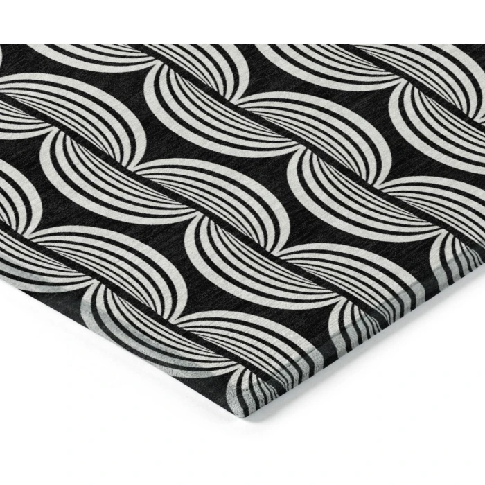 Addison Rugs Chantille Black ACN1055 8ft. x 10ft. Rect. Rug