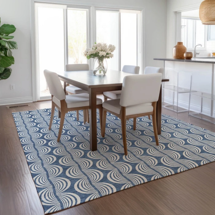 Addison Rugs Chantille Blue ACN1055 5ft. x 7ft.6in. Rect. Rug