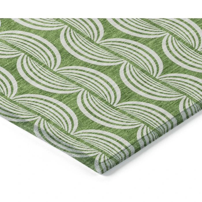 Addison Rugs Chantille Green ACN1055 5ft. x 7ft.6in. Rect. Rug
