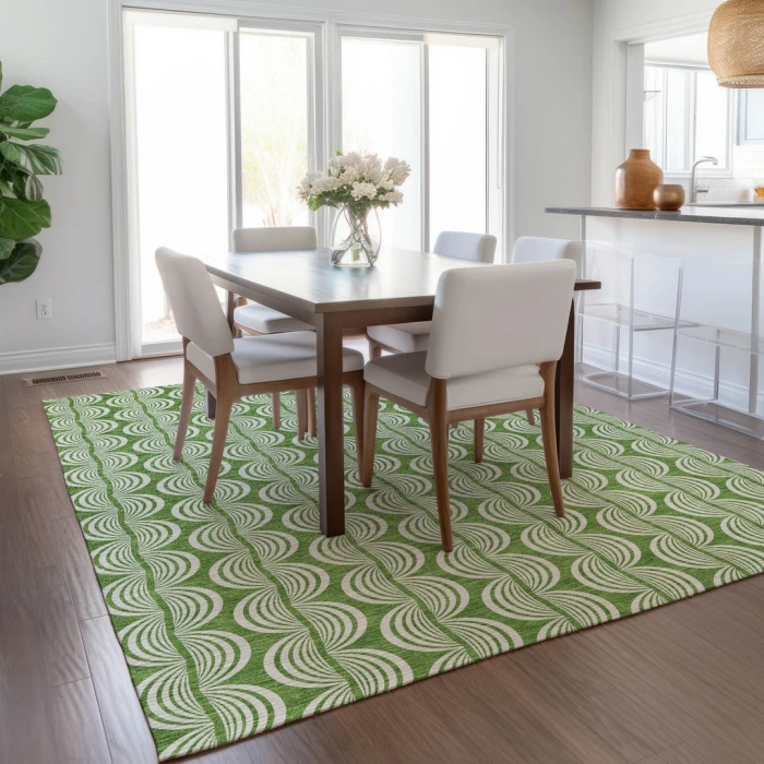 Addison Rugs Chantille Green ACN1055 5ft. x 7ft.6in. Rect. Rug