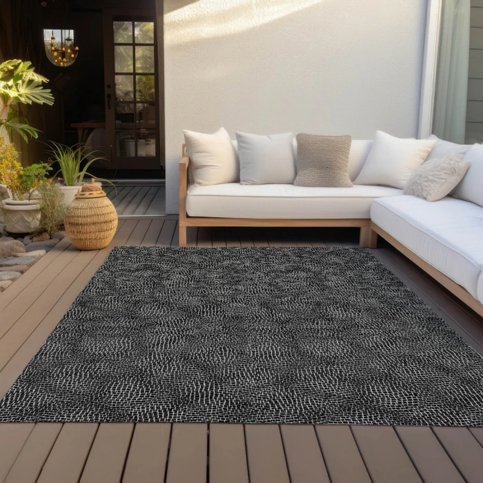 Addison Rugs Chantille Black ACN1057 5ft. x 7ft.6in. Rect. Rug