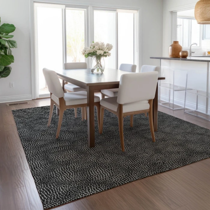 Addison Rugs Chantille Black ACN1057 5ft. x 7ft.6in. Rect. Rug