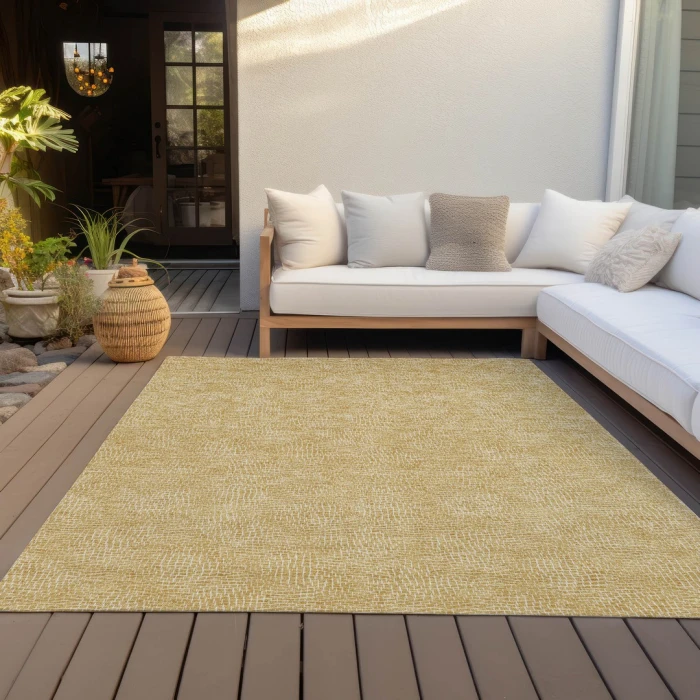Addison Rugs Chantille Gold ACN1057 9ft. x 12ft. Rect. Rug