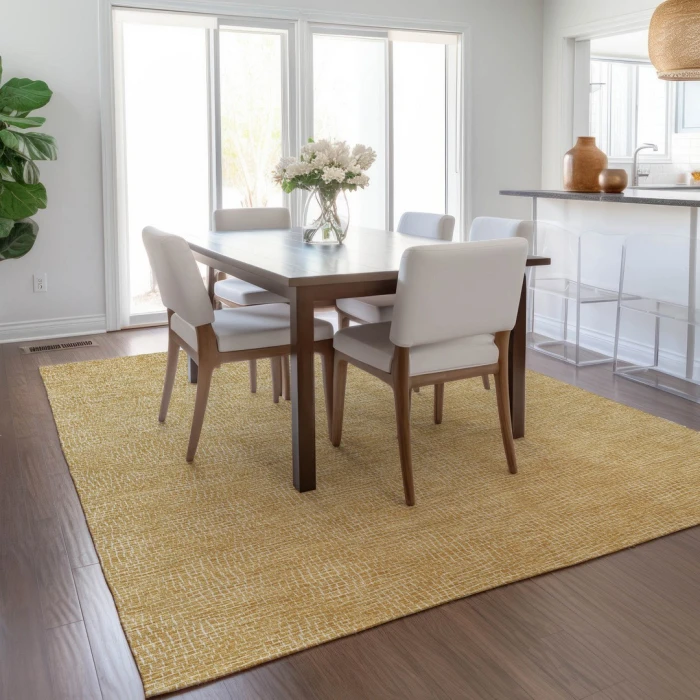 Addison Rugs Chantille Gold ACN1057 9ft. x 12ft. Rect. Rug