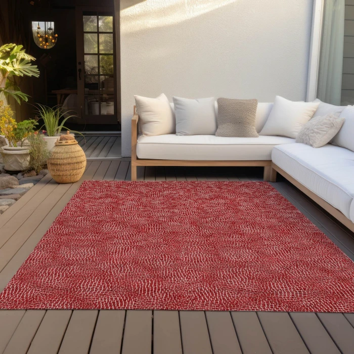 Addison Rugs Chantille Red ACN1057 9ft. x 12ft. Rect. Rug
