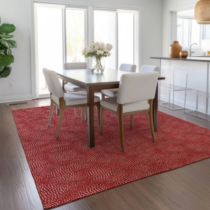 Addison Rugs Chantille Red ACN1057 9ft. x 12ft. Rect. Rug