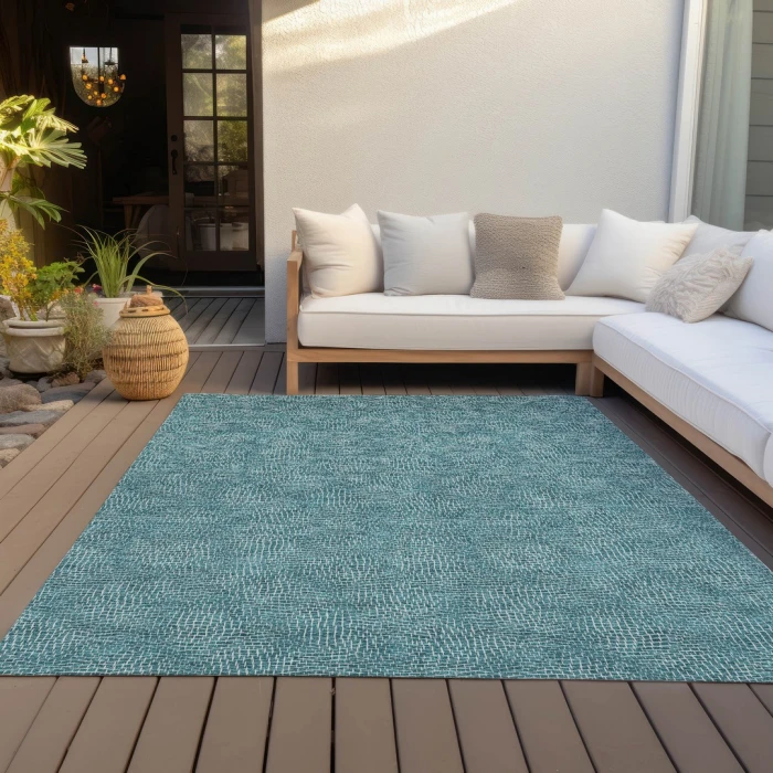 Addison Rugs Chantille Teal ACN1057 9ft. x 12ft. Rect. Rug