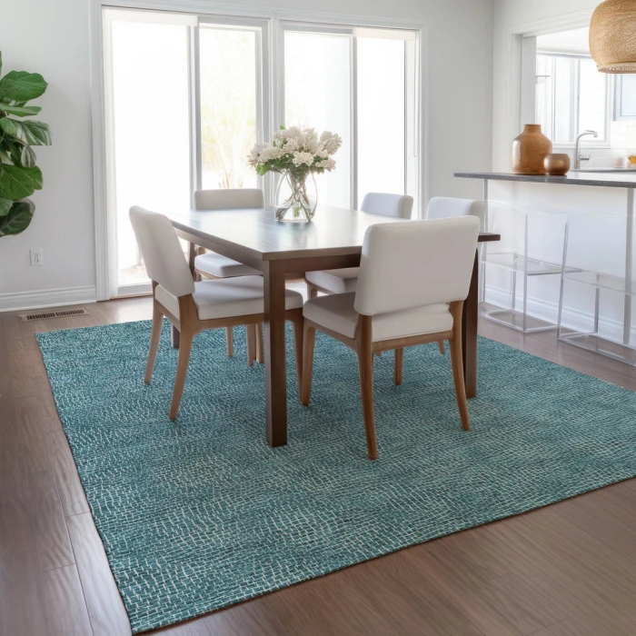 Addison Rugs Chantille Teal ACN1057 9ft. x 12ft. Rect. Rug