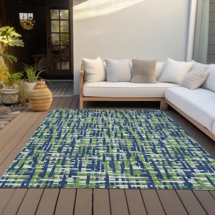 Addison Rugs Chantille Blue ACN1060 9ft. x 12ft. Rect. Rug