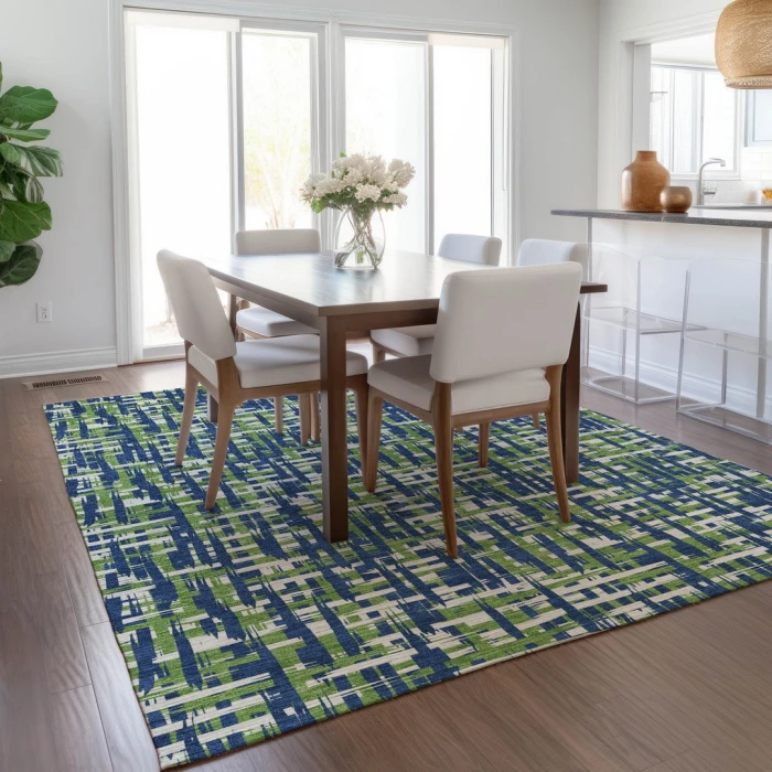 Addison Rugs Chantille Blue ACN1060 9ft. x 12ft. Rect. Rug