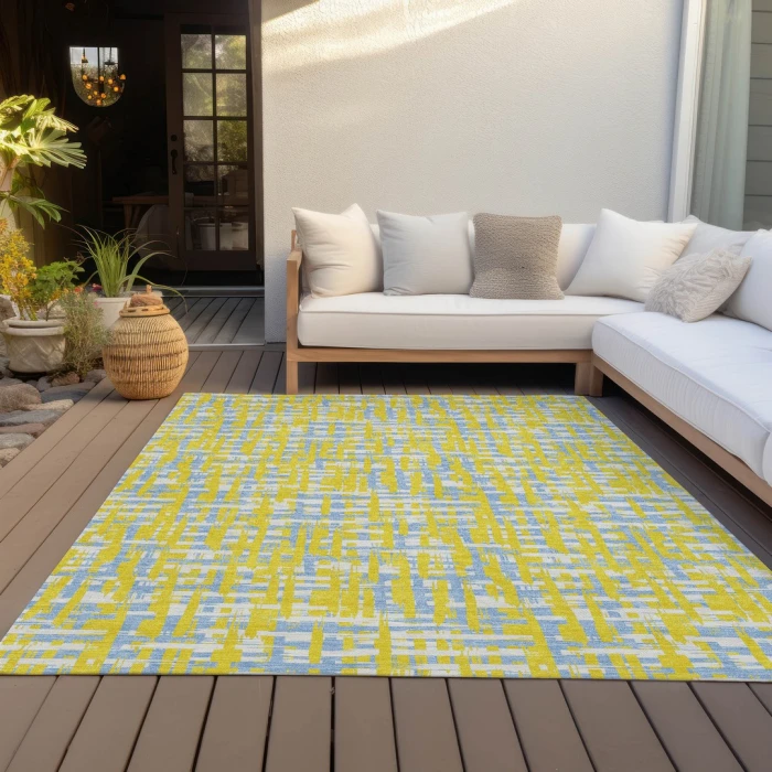 Addison Rugs Chantille Gold ACN1060 8ft. x 10ft. Rect. Rug