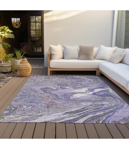 Addison Rugs Chantille Purple ACN1061 9ft. x 12ft. Rect. Rug