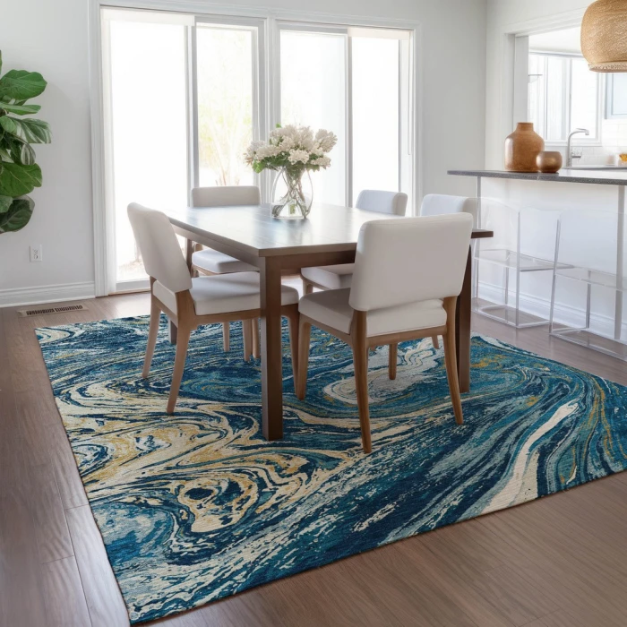 Addison Rugs Chantille Blue ACN1061 5ft. x 7ft.6in. Rect. Rug