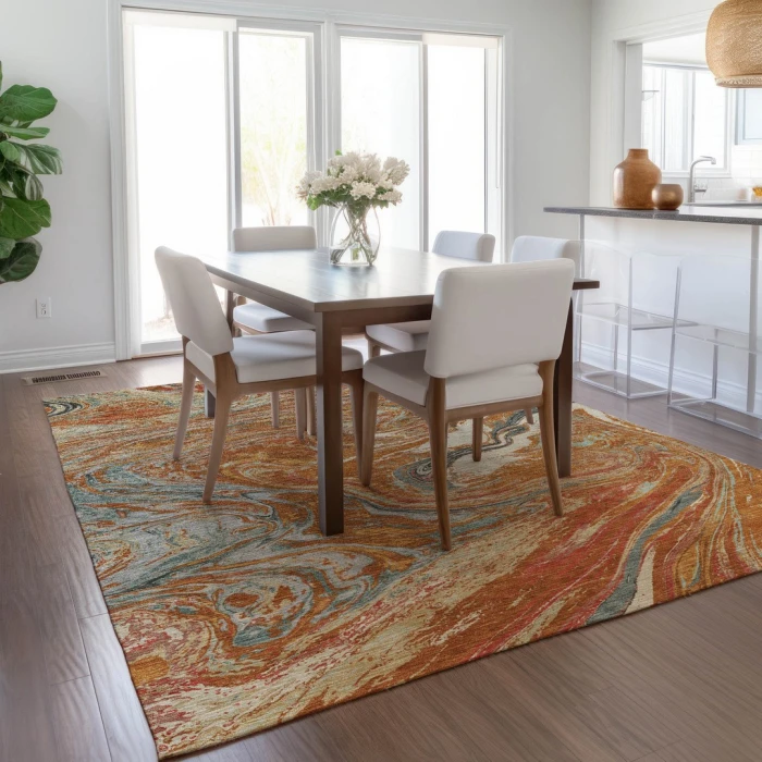 Addison Rugs Chantille Orange ACN1061 8ft. x 10ft. Rect. Rug
