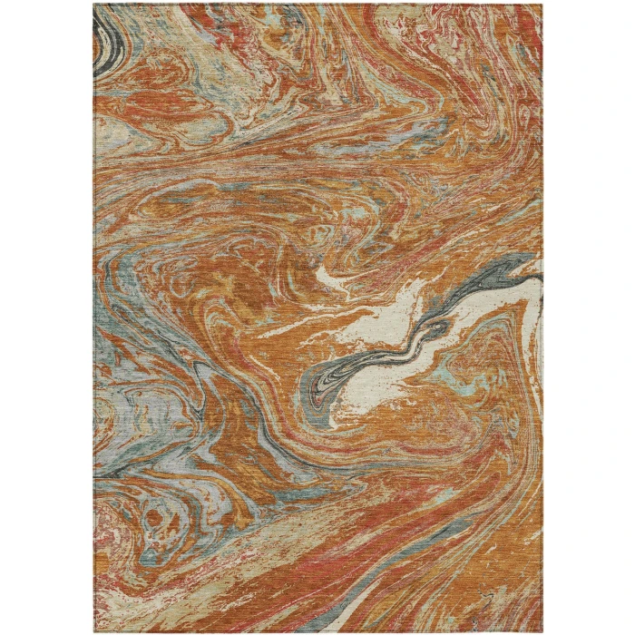 Addison Rugs Chantille Orange ACN1061 8ft. x 10ft. Rect. Rug
