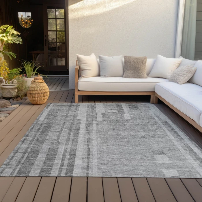 Addison Rugs Chantille Gray ACN1063 8ft. x 10ft. Rect. Rug