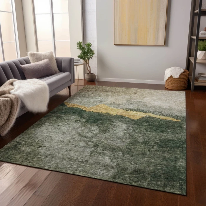Addison Rugs Chantille Green ACN1069 8ft. x 10ft. Rect. Rug