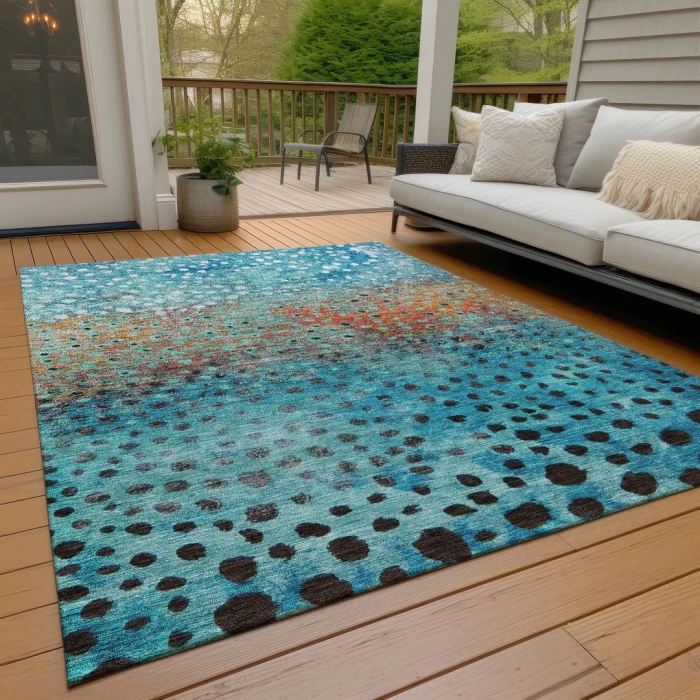Addison Rugs Chantille Blue ACN1074 5ft. x 7ft.6in. Rect. Rug